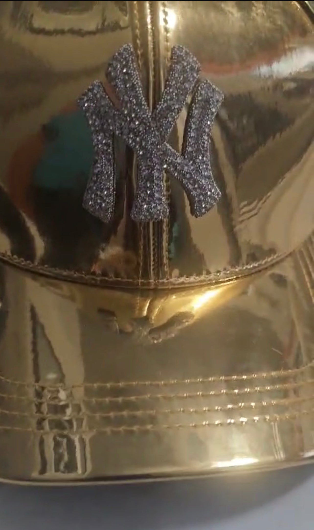 Metallic NY blings hats