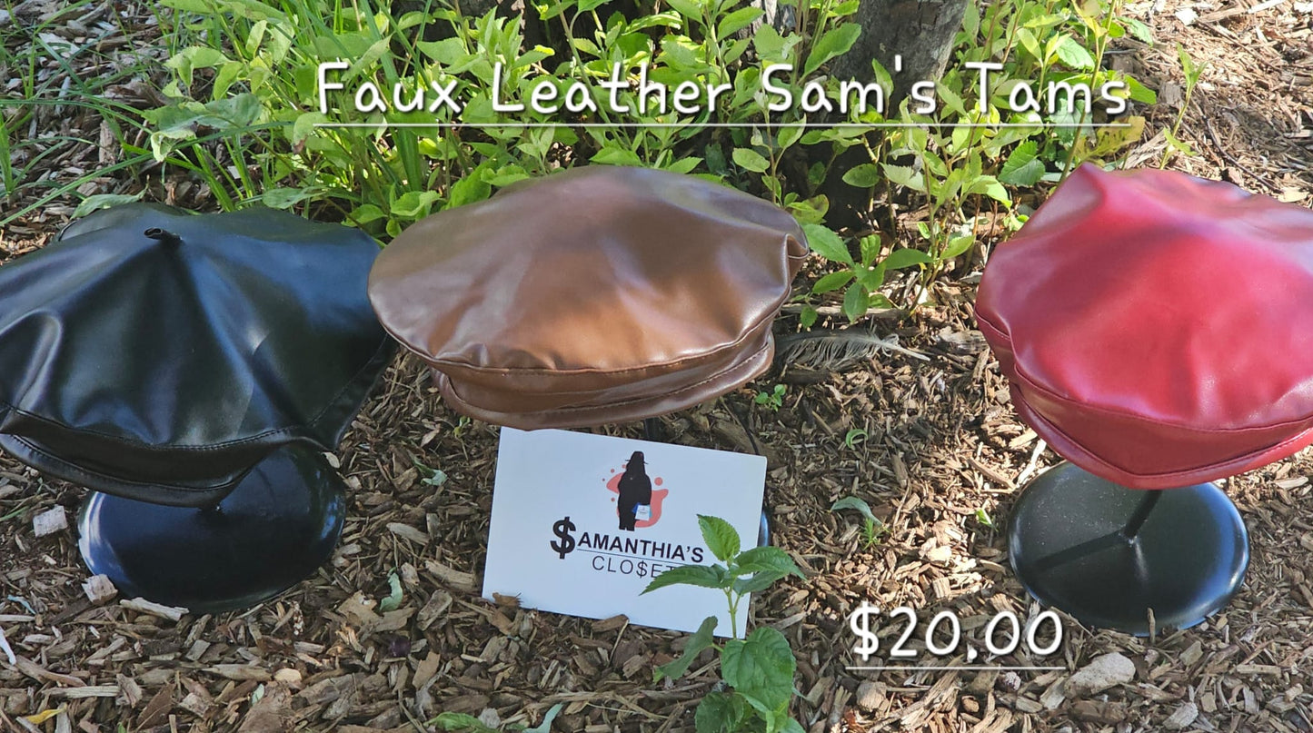 Faux leather Sams' Tams