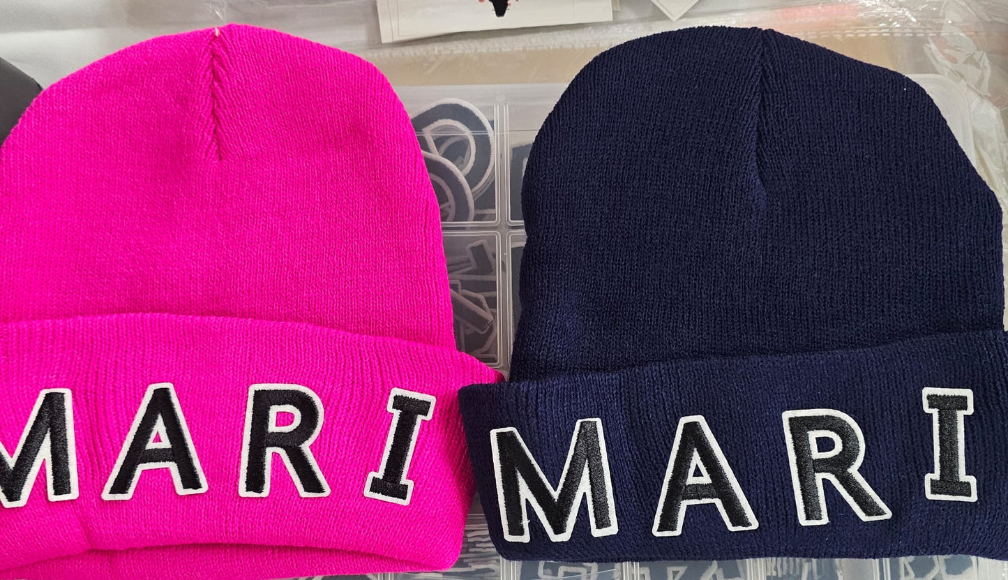 Custom name beanie hats